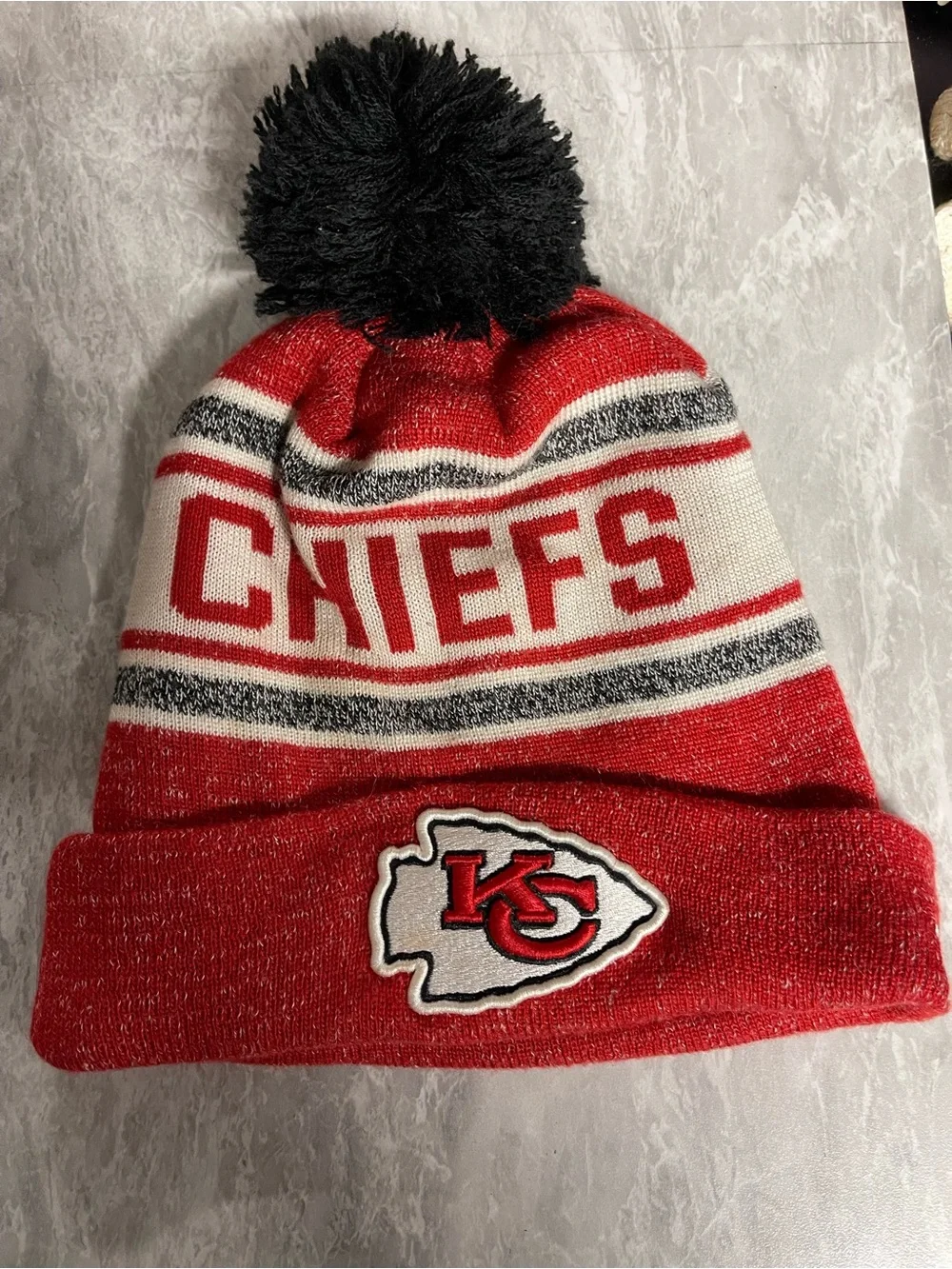 Kansas City Chiefs Knit Beanie Winter Hat NFL New Era Cap Adult OSFM